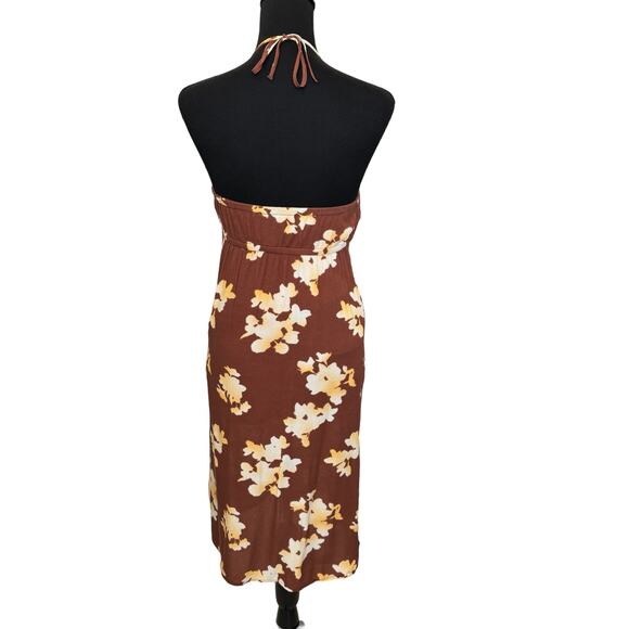 New ~ BP. NORDSTROM ~ Halter Neck Midi Dress Size XS/S Vacation 100% VISCOSE - Picture 6 of 8